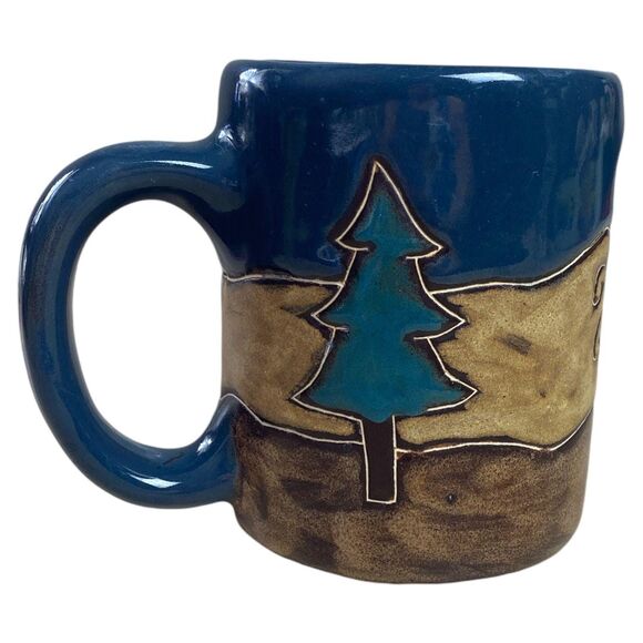 Mara Mexico Stoneware Butterfly Mug 14 oz Handcrafted Boho Coffee Cup Ceramic - Picture 5 of 7